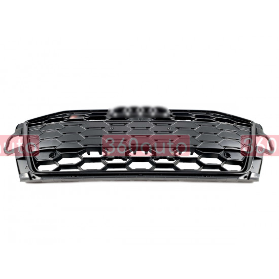 Решетка радиатора Full Black ( Gloss / Matte ) ( в стиле S4 ) на AUDI A4 B9 2019-2023 года