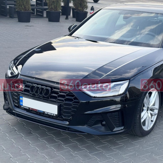 Решетка радиатора Full Black Gloss ( в стиле S4 ) на Audi A4 B9 2019-2023