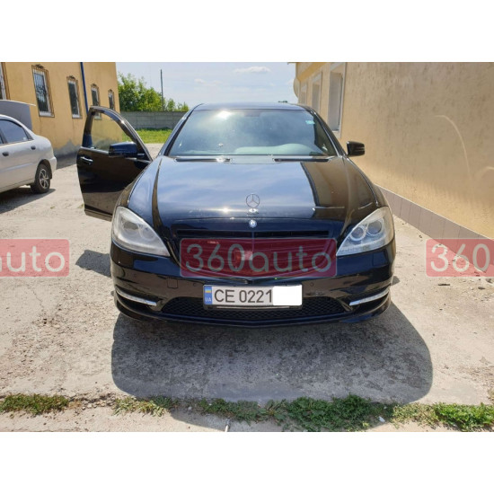 Решетка радиатора Full Black (Тайвань) AMG на Mercedes-Benz S-Class W221 2009-2013 года