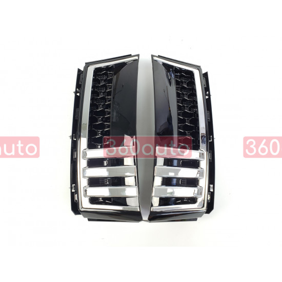 Решетка радиатора + попрошайка на Land Rover Range Rover Vogue L322 2010-2013 года