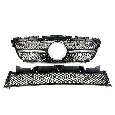 Решетка радиатора Black Diamond на Mercedes-Benz SLK-Class R172 2011-2015 года