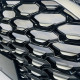 Решетка радиатора на Audi Q5 2020- в стиле RSQ5 Silver black