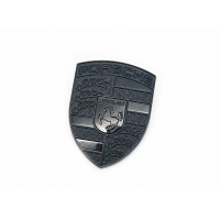 Автологотип емблема Porsche Black на капот чорний глянець 2 pin