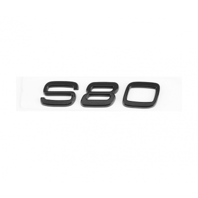 Автологотип емблема Volvo S80 Black