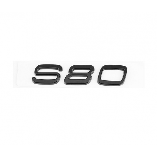 Автологотип шильдик эмблема Volvo S80 Black