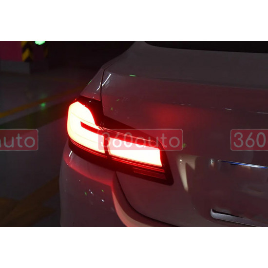 Задние фонари на BMW 5 F10 2010-2016 FULL LED стиль G30 красный
