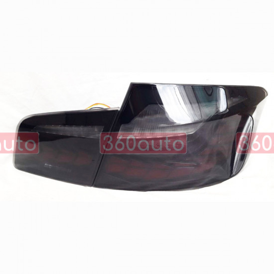 Задние фонари на BMW 5 F10 2010-2016 FULL LED черные Smoke