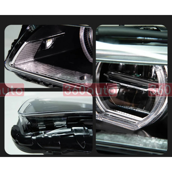 Передние фары на BMW 5 Series F10 2013-2017 FULL LED вместо оригинальных ксеноновых неадаптивных фар SY