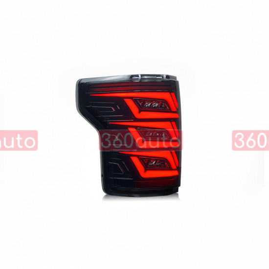Задние фонари на Ford F-150 2014-2020 черные LED стиль 3L