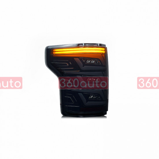 Задние фонари на Ford F-150 2014-2020 черные LED стиль 3L