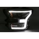 Передние фары на Ford F-150 2014-2017 черные Full LED стиль ZH