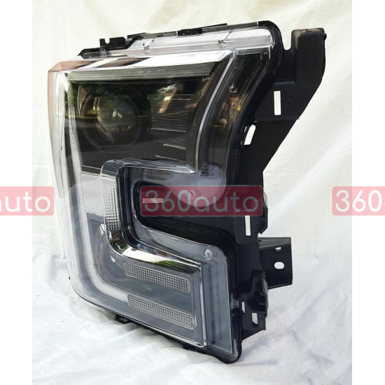 Передние фары на Ford F-150 2014-2017 черные Full LED стиль ZH