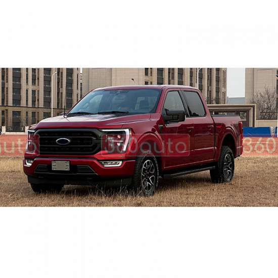 Передние фары на Ford F-150 2020- Full LED черные CP