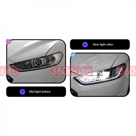 Передние фары на Ford Mondeo, Fusion 2012-2017 HID Headlight