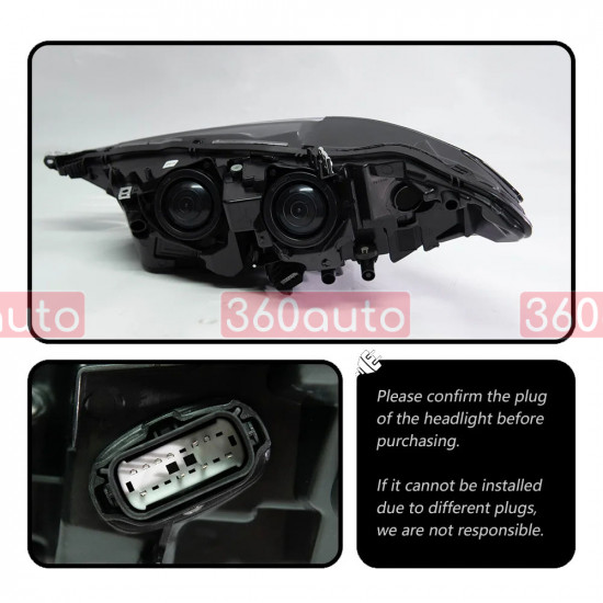 Передние фары на Ford Mondeo, Fusion 2017-2020 Full LED стиль G20