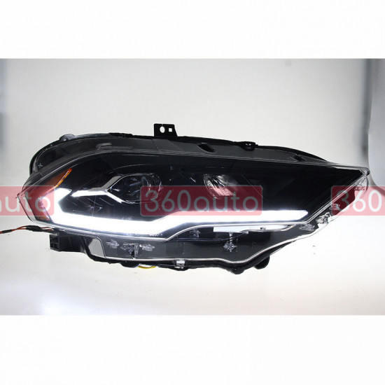 Передние фары на Ford Mustang 2017-2023 FULL LED черные