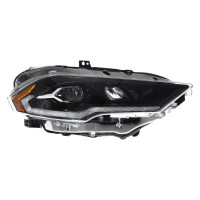 Передние фары на Ford Mustang 2017-2023 FULL LED черные