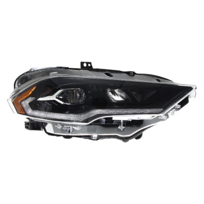 Передні фари на Ford Mustang 2017-2023 FULL LED чорна