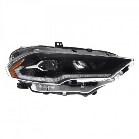 Передние фары на Ford Mustang 2017-2023 FULL LED черные