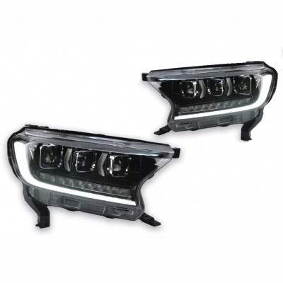 Передние фары на Ford Ranger 2016-2021 FULL LED