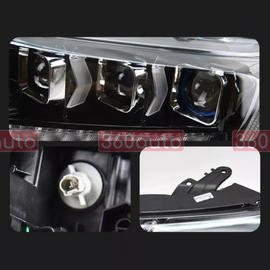 Передние фары на Ford Ranger 2016-2021 FULL LED