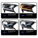 Передние фары на Ford Ranger 2016-2021 FULL LED стиль Mustang