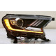 Передние фары на Ford Ranger 2016-2021 FULL LED стиль Mustang