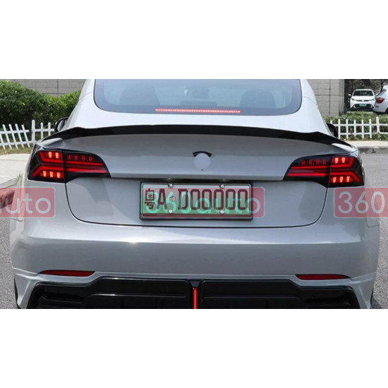 Задние фонари на Tesla Model 3 2017-2022 LED Smoke Type стиль WH