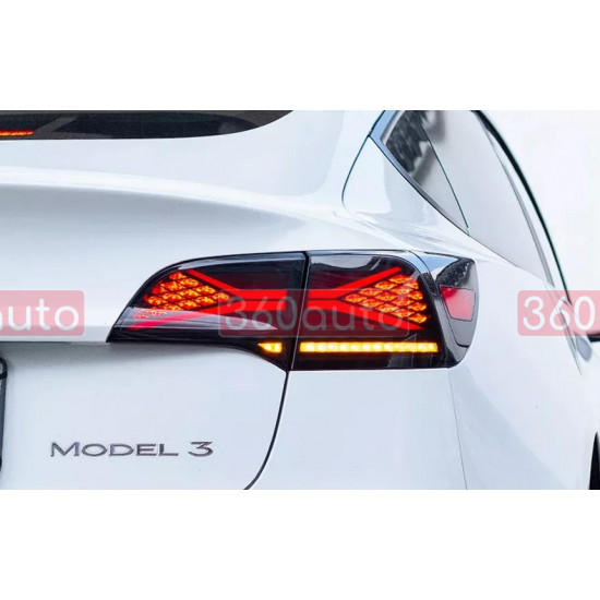Задние фонари на Tesla Model 3 2017-2022 LED стиль X