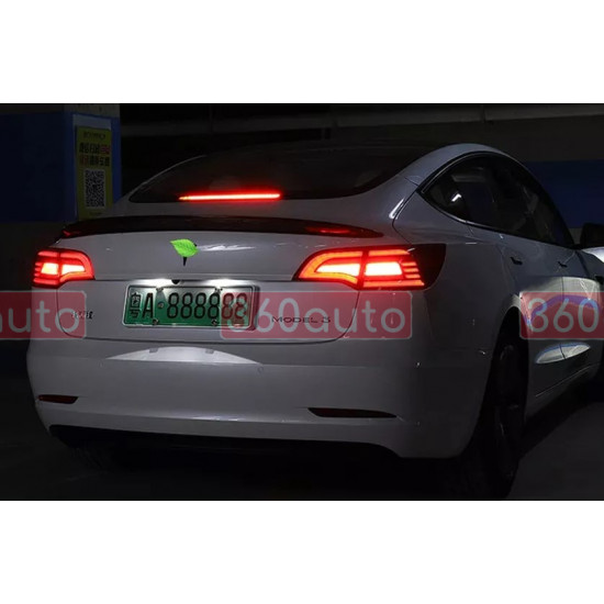 Задние фонари на Tesla Model 3 2017-2022 LED тонированные стиль BW