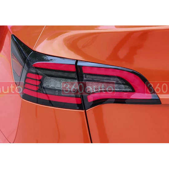 Задние фонари на Tesla Model 3 2017-2022 LED тонированные стиль BW