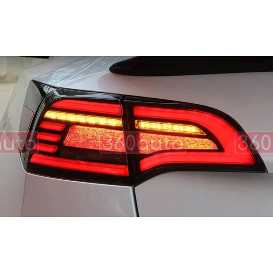 Задние фонари на Tesla Model 3 2017-2022 LED тонированные стиль BW