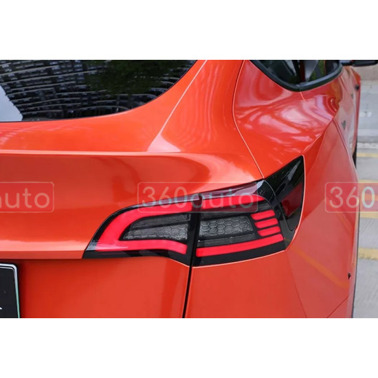 Задние фонари на Tesla Model 3 2017-2022 LED тонированные стиль BW
