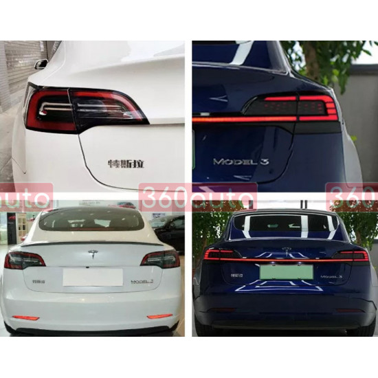 Задние фонари на Tesla Model 3 2017-2022 LED SET стиль ZW