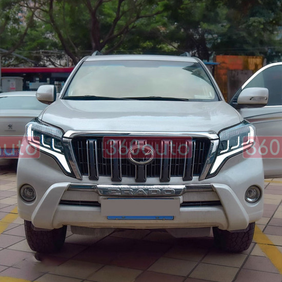 Передние фары Toyota Land Cruiser Prado 2013-2017 FULL LED стиль Lexus тип NS
