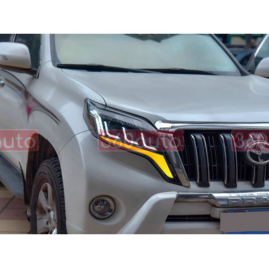 Передние фары Toyota Land Cruiser Prado 2013-2017 FULL LED стиль Lexus тип NS