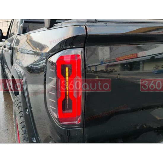 Задние фонари на Toyota Tundra 2014-LED черные