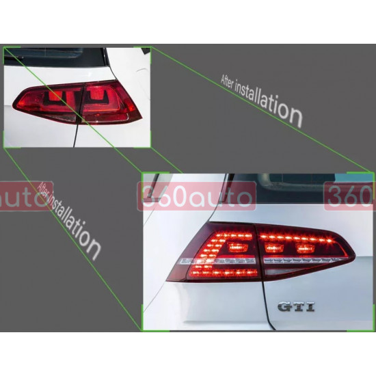 Задние фонари на Volkswagen Golf 7 2013-2017 LED