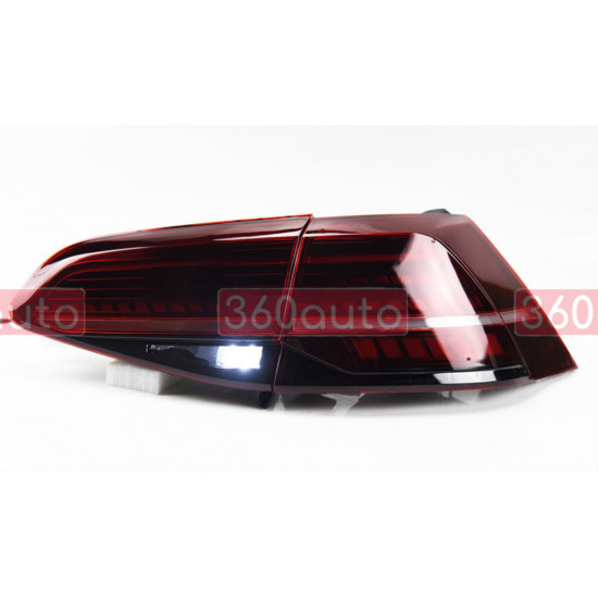 Задние фонари на Volkswagen Golf 7 2013-2017 LED стиль 7.5 красные RSU