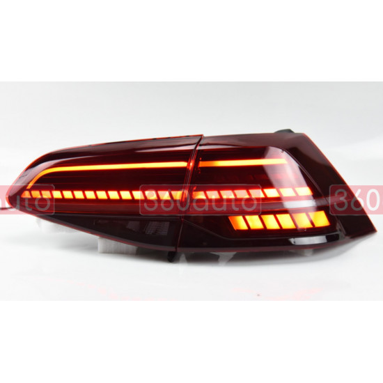 Задние фонари на Volkswagen Golf 7 2013-2017 LED стиль 7.5 красные RSU