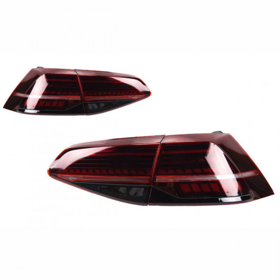 Задние фонари на Volkswagen Golf 7 2013-2017 LED стиль 7.5 красные RSU