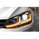 Передние фары на Volkswagen Golf 7 2013-2017 FULL LED стиль 7.5 вместо штатных галогеновых фар