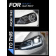 Передние фары на Volkswagen Golf 7 2013-2017 FULL LED стиль 7.5 вместо штатных галогеновых фар