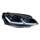Передние фары на Volkswagen Golf 7 2013-2017 FULL LED стиль 7.5 вместо штатных галогеновых фар