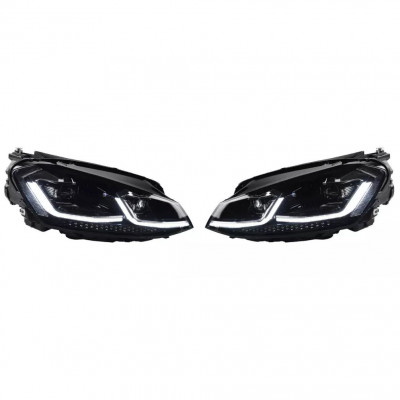 Передні фари на Volkswagen Golf 7.5 2017-2015 FULL LED замість штатних галогенових фар