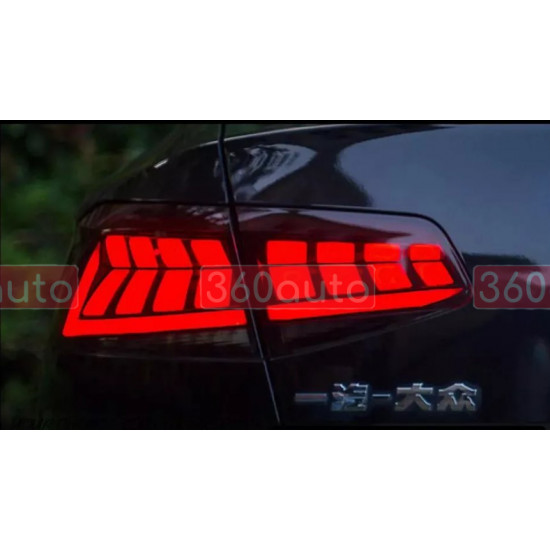 Задние фонари на Volkswagen Passat B8 2014-2020 Sedan LED тонированные стиль CP