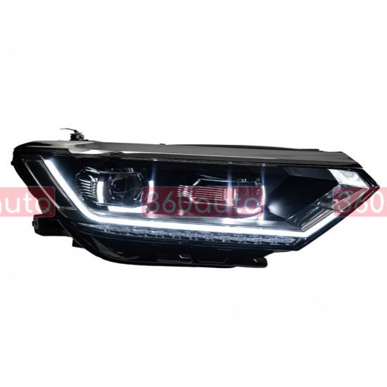 Передние фары на Volkswagen Passat B8 2014-FULL LED вместо штатных галогеновых фар
