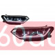 Передние фары на Volkswagen Passat B8 2014-FULL LED вместо штатных галогеновых фар