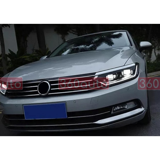 Передние фары на Volkswagen Passat B8 2014-FULL LED вместо штатных галогеновых фар