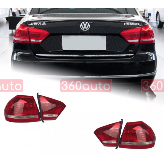 Задние фонари на Volkswagen Passat B7 USA 2011-2015 LED красные